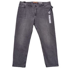 Vintage Casual Designs Jeans Faded Gray Relaxed Slim Short Plus Size 18